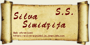 Silva Simidžija vizit kartica